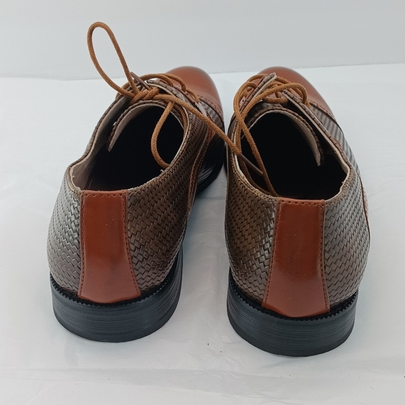 Majestic Collection Oxford Mens Dress Shoes Size 9 Brown Leather Lining Formal - Picture 3 of 9